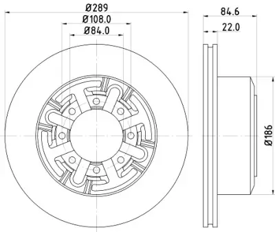 Disco de freno HELLA 8DD 355 105-791 HELLA 8DD 355 105-791 Barato